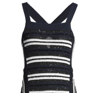OPENING CEREMONY Sequin Embellished Stripe knit